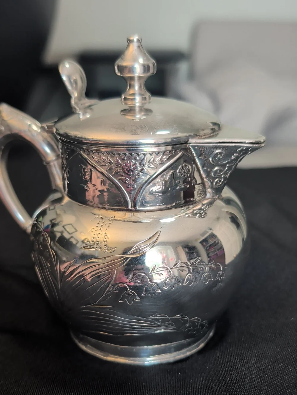 Vintage Silver Plated Creamer Container
